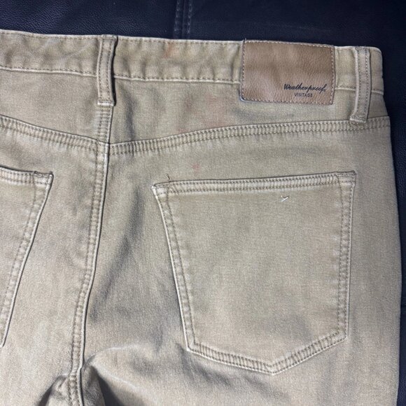 Weatherproof Vintage Men's Pants Brown Fleece Lined Stretch Regular Fit W40 L32 - Picture 6 of 16